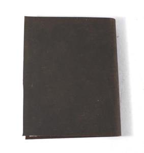 Carnet en papier recyclé fait main, cadeaux de papeterie personnalisés, école, bureau, aspect antique, couleur noire, journal en cuir - Product Image 3