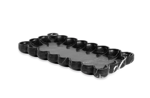 Bandeja de mármol Bandeja de servicio de mármol Bandeja de desayuno de mármol con mango de metal Fabricante mayorista - Product Image 3