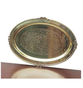 Brass Tray <b>Set</b> of 1 to 6 for <b>Lunch</b> Or Dinner Golend Color Homeware Hotelware Dinnerware Serveware - Product Image 6