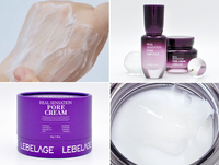 Crème Visage Coréenne Hydratante au Camélia, Centella et Peptides, Extraits Végétaux pour Resserrement des Pores, Soin Anti-Rides et Anti-Âge
