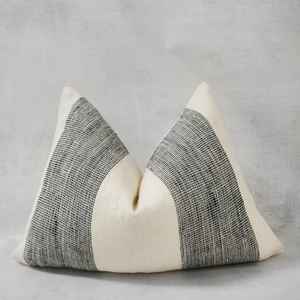 2023 Latest Stripes Designer Cotton <b>Cushion</b> Covers with Wool Fringes & <b>Pom</b> <b>Pom</b> Embroidery Outdoor Home Use Model Number 45x45 - Product Image 6