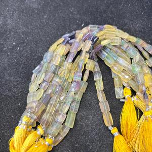 Cuentas de piedras preciosas Briolette de ametrino natural Cuentas de piedra en forma de rectángulo - Product Image 1