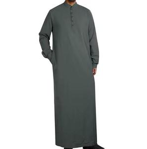 Encuentra un icono similar Ropa islámica de secado rápido de moda Jubbah Thobe para hombres 2025 Nuevo diseño Transpirable Jubba para la venta Venta caliente - Product Image 3