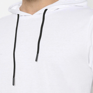 Pull de haute qualité surdimensionné personnalisé Logo impression sweats à capuche pour hommes sweats à capuche avec demi-manches pas cher taux tendance tenues - Product Image 4