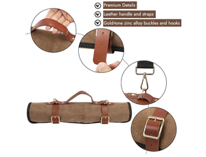 Bolso enrollable de hotel de alta calidad personalizable de cuero duradero del fabricante indio Bolsas y estuches para usos especiales - Product Image 3