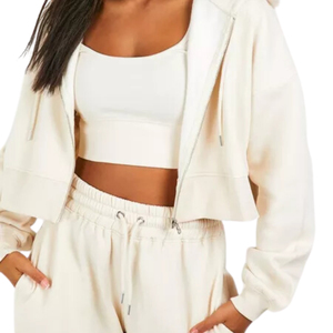 ชุดวอร์มผ้าระบายอากาศสำหรับผู้หญิงเสื้อและกางเกงชุดออกกำลังกายแบบลำลองขายส่ง - Product Image 6