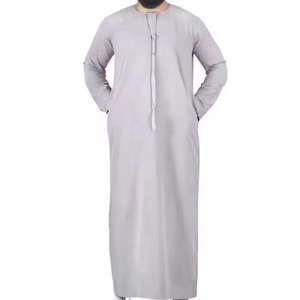 Vêtements islamiques confortables personnalisés de Dubaï robe musulmane pliable pour hommes musulmans Jubbah dernière conception Thobe Offre Spéciale les hommes portent Jubbah - Product Image 1