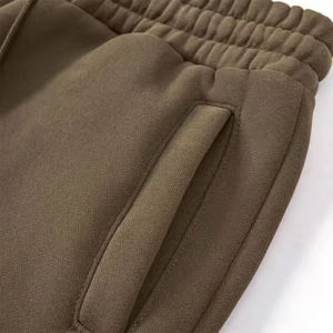 กางเกงลำลองผู้ชายขายดีแบบสั่งทำโลโก้ ทรงหลวม สไตล์สตรีทแวร์ ทรงตรง ผ้าฟลีซคอตตอน 100% ยืดหยุ่น เป็นมิตรกับสิ่งแวดล้อม - Product Image 5