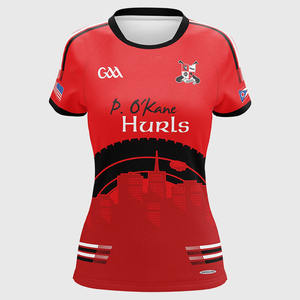 Camiseta de fútbol de poliéster 100% de alto rendimiento GAA, diseño sólido, estilo de conjunto de jugadores de manga corta - Product Image 1