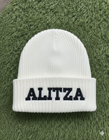 Bonnet tricoté unisexe YUQI style automne-hiver 100 % laine avec logo personnalisé brodé, revers ajustable et motif écossais