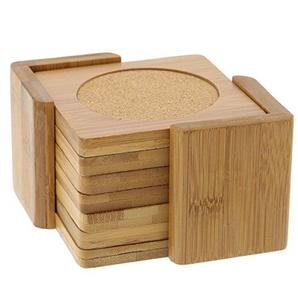 Round Shape Wood Drink Serving <b>Coasters</b> Tableware Mat & Pads Tea & Coffee <b>Coaster</b> Without Holder Brown Finished - Product Image 4