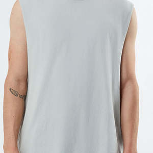 Camiseta sin Mangas Deportiva de Algodón de Alta Calidad con Logotipo Personalizado, Estilo Hip Hop, Transpirable, para Hombre, Verano, ZATA SPORTS 120g - Product Image 6