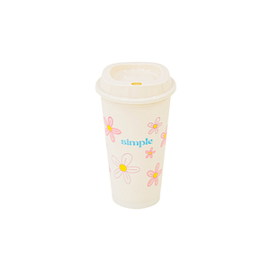 แก้วกาแฟพลาสติก PP ลายดอกไม้ ขนาด 500 มล. พร้อมฝาปิดแบบดูด ใช้ซ้ำได้ เหมาะสำหรับชาเย็น น้ำผลไม้ ชานมไข่มุก แบบนำกลับบ้าน - Product Image 6