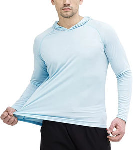 Camiseta con capucha para hombre con impresión de sublimación personalizada | Camisetas con capucha de poliéster Spandex de manga larga raglán | Ropa deportiva al por mayor a granel - Product Image 2