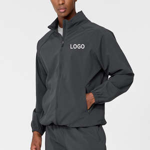 Conjuntos de chándal personalizados OEM para hombre, chaqueta cortavientos de nailon 100%, conjuntos de dos piezas, chaqueta impermeable cortavientos con logotipo personalizado - Product Image 5