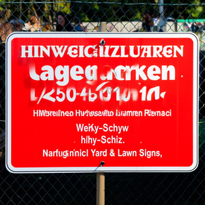 Hinweizeichen Widerrechtliches Parken L250xB150 mm Wei-Schwarz Kunststoff Yard & Lawn Signs - Product Image 2