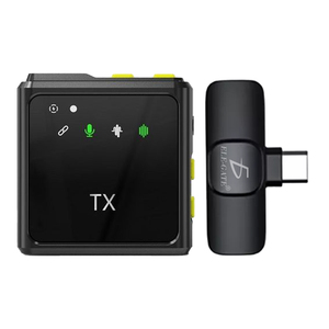 ไมโครโฟนไร้สายแบบหนีบปกเสื้อ TYP-C แบบสองช่องสัญญาณ คอนเดนเซอร์ พร้อมรูปแบบการรับเสียงรอบทิศทาง แบบเสียบใช้งานได้ทันที คุณภาพการบันทึกเสียงที่ดี - Product Image 2