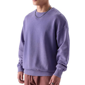 เสื้อสเวตเตอร์โอเวอร์ไซส์สำหรับผู้ชาย, เสื้อสเวตเชิ้ตแฟชั่นโอเวอร์ไซส์ลำลองเนื้อนุ่มเหมาะสำหรับใส่สบาย - Product Image 2