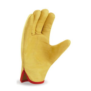 Gants de conduite en cuir pour hommes cousus classiques offrant un confort durable perforations respirantes look élégant et une adhérence supérieure - Product Image 2