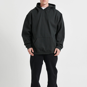 Sudadera con Capucha para Hombre, Diseño Nuevo, Manga Larga, 100% Algodón, Felpa, Bordado Personalizado, Impresión Puff, Cierre de Cremallera, Corte Holgado, Lavado Ácido, Estilo Vintage - Product Image 3