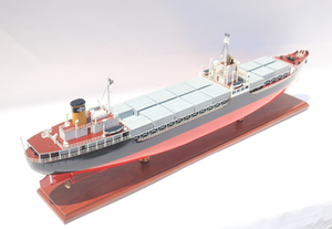 SS Ideal X <b>TANKER</b> Ship Model Wooden Endurance Nautical Decor Gift for Home Hand Painted Cedar Box Vietnam - Product Image 6