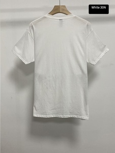 5,3 oz tamaño EE. UU. 100% algodón Color sólido blanco cuello redondo Camiseta básica ropa interior manga corta Camiseta de algodón para hombres - Product Image 4