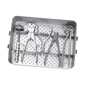 Sistema de placa de bloqueo veterinario Tplo Alps Médico Quirúrgico conjunto de instrumentos ortopédicos veterinarios básicos universales
