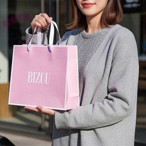 Bolsas de Papel Impresas Ecológicas para Compras, Alimentos, Cosméticos, Joyería, Embalaje de Regalos, Uso Promocional - Biodegradables y Reciclables - Product Image 5