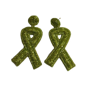 Pendientes de Aro de Acero Inoxidable para Mujer, Diseño de Hojas Bordadas, Acabado Plateado, Regalo de Navidad, Venta al por Mayor - Product Image 2