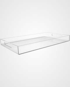 Bandeja de Servir Moderna de Acrílico Transparente de un Solo Nivel para Cocina y Comedor, Vajilla de Alta Calidad para Uso en Hostelería - Product Image 2