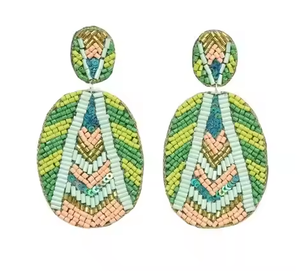 Bordado hecho a mano con cuentas de vino, los últimos y hermosos aretes para mujeres y niñas de MD artesanías - Product Image 5