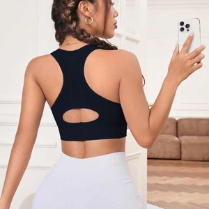 สปอร์ตบราเปิดหลังสำหรับผู้หญิงชุดกีฬาใหม่สำหรับเล่นโยคะยิมวิ่งกันกระแทกระบายอากาศได้ง่าย - Product Image 5