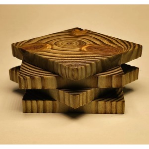 Suministro directo de fábrica, bebida de cerveza personalizada, Impresión de madera MDF, posavasos cuadrado de nogal y bambú, estilo clásico, uso doméstico almacenado - Product Image 3