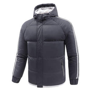 Chaqueta acolchada con capucha informal para hombre de otoño e invierno, nueva chaqueta deportiva acolchada con burbujas para jóvenes, tela de lona impermeable de secado rápido Reversible - Product Image 3