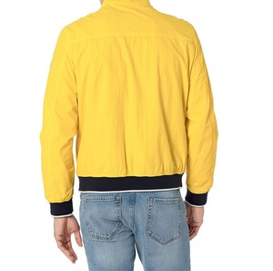 Chaqueta de cuero universitaria informal de talla grande para hombre, diseño acanalado de bloque de Color de invierno con bordado de chenilla, servicio OEM de otoño - Product Image 6