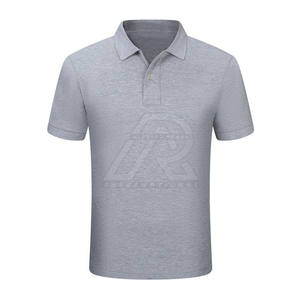 Polo pour hommes de grande taille au design unique avec séchage rapide et motif uni 100% coton de haute qualité - Product Image 1
