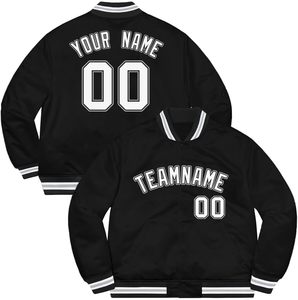 Chaqueta Bomber de Lona Estilo Vintage para Hombre, Corte Regular Informal, Forro Polar Sólido, Impermeable para Invierno, con Letras Bordadas - Product Image 1