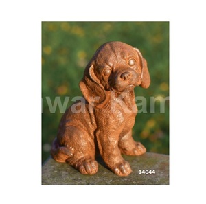 Vente chaude de haute qualité robuste or antique chien Sculptures pour la maison jardin cour Patio décor - Product Image 6