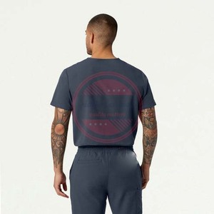 เครื่องแบบพยาบาลโรงพยาบาลผ้าสแปนเด็กซ์ทอเป็นมิตรต่อสิ่งแวดล้อมเสื้อสีเขียวยืดได้ใส่สบายออกแบบได้ตามต้องการ - Product Image 2