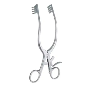 Adson Cerebellum Retractor 4x4 Blunt Prongs 23mm Straight Arms High Quality Manual Stainless Steel - Product Image 4