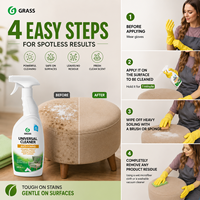 Détergent en mousse multi-surfaces de haute qualité |   Nettoyant universel GRASS, parfum d'agrumes, élimination des taches tenaces, sans résidus