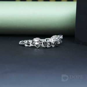 Gents Lab Grown Diamond Hip Hop Adorable bracelet en or blanc massif 18kt avec un design exclusif plaqué or pour toutes les occasions - Product Image 3