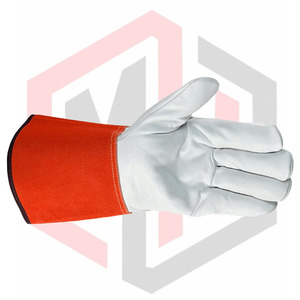 ถุงมือนิรภัยหนังวัวที่ทนทานพร้อมฝ่ามือและข้อมือเสริม - Product Image 3