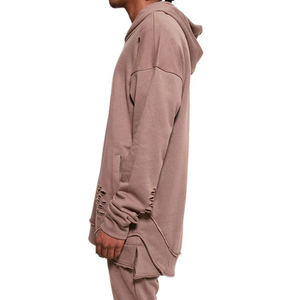 Sweat à capuche en détresse surdimensionné poids lourd 2025 personnalisé blanc personnalisé lavé à l'acide Streetwear sweats à capuche pour hommes - Product Image 3