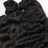 Meilleures ventes : Extensions de cheveux humains 100% naturels Remy cambodgiens MX Hair, ondulation naturelle, longueur 8-30 pouces, double trame cousue à la machine, toutes tailles