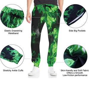 Pantalons de sublimation pour hommes, tissu doux, parfaits pour la salle de sport, les sports, le jogging, la course à pied et les vêtements de sport - Product Image 4