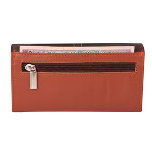 <b>Women's</b> New Design Long <b>Wallet</b> PU Leather Fashion Clutch Bag with Button Closure Cotton Lining Promotion Gift From India - Product Image 3