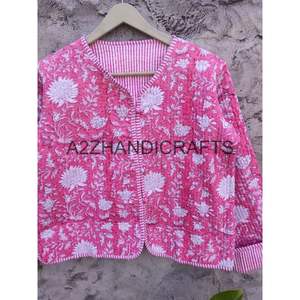 Chaqueta de algodón acolchada Vintage Unisex, abrigo Reversible hecho a mano de piel de oveja, logotipo de decoración de bolsillo corto a la moda para Festival de mujer - Product Image 5