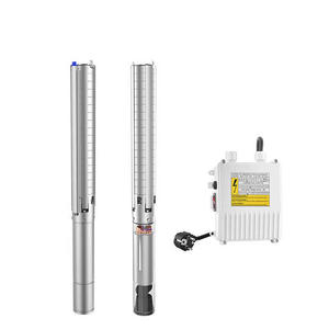 משאבת מים טבולה רב-שלבית HANGGE 6SP17 סדרה 17 מטר/שעה 6 אינץ' 20 כוחות סוס עם מנוע נחושת, בעלת תקן <span class=keywords><strong>CE</strong></span>, 400 מטר, משאבת מים לבאר עמוקה AC - Product Image 1