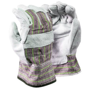 Reinforced Cowhide Split <b>Leather</b> Working <b>Gloves</b> Heavy Duty Canadian Rigger Industrial Safety Hand protection <b>Gardening</b> <b>Gloves</b> - Product Image 4